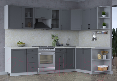 Готовая кухня Интерлиния Тренд 1.7x2.9 правая