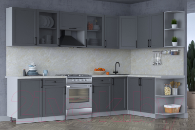Готовая кухня Интерлиния Тренд 1.7x3.1 правая