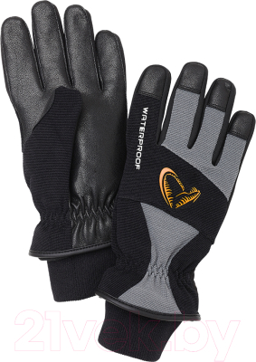 Перчатки для охоты и рыбалки Savage Gear Thermo Pro Glove 76469 (L, серый/черный) - фото