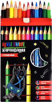 Набор цветных карандашей Феникс+ Енот-Пухляш / 58584