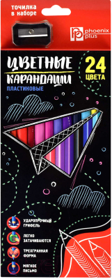 Набор цветных карандашей Феникс+ Бумажный самолетик / 57954 - фото