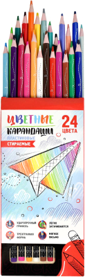 Набор цветных карандашей Феникс+ Яркий бумажный самолетик / 58634