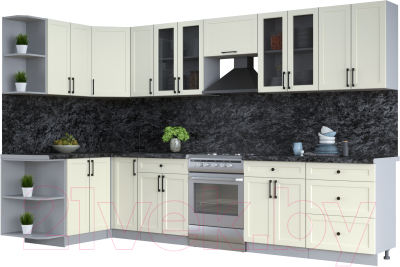 Готовая кухня Интерлиния Тренд 1.5x3.3 левая - фото