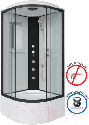 Душевая кабина Niagara NG-6708-14G 90x90x215