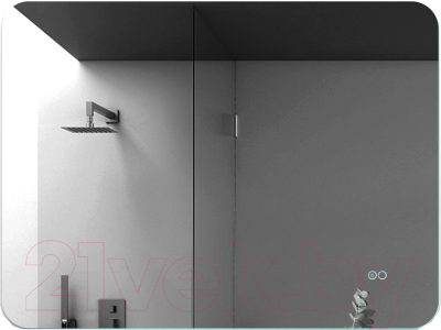 Зеркало Алмаз-Люкс Hanoi 6080sh-4 (с подсветкой, с сенсорной кнопкой, с подогревом) - фото