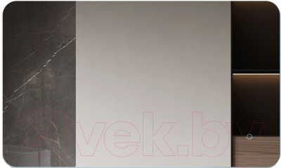 Зеркало Алмаз-Люкс Hanoi 10060s-4 (с подсветкой, с сенсорной кнопкой) - фото