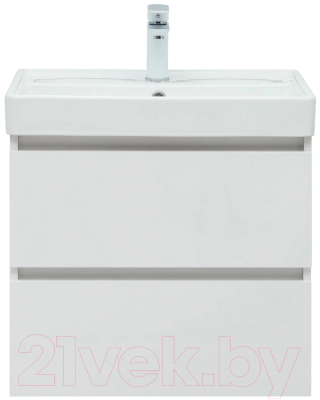 Тумба с умывальником Aquanet Вега 60 / 308319 (белый глянец)