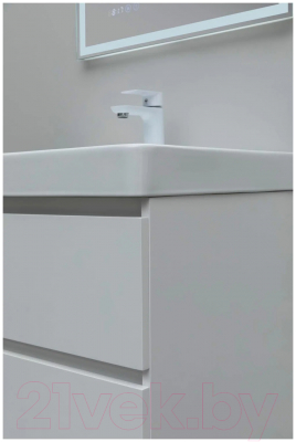 Тумба под умывальник Aquanet Вега 60 / 308318 (белый глянец)