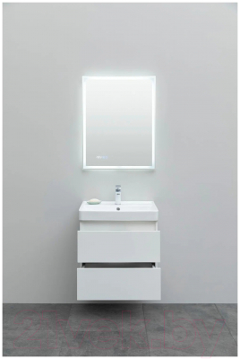 Тумба под умывальник Aquanet Вега 60 / 308318 (белый глянец)