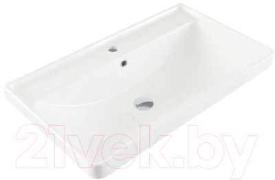 Тумба с умывальником Aquanet Вега 80 / 308336 (белый глянец)