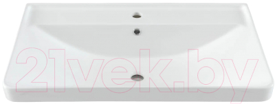 Тумба с умывальником Aquanet Вега 80 / 308336 (белый глянец)