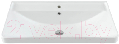 Тумба с умывальником Aquanet Вега 80 / 308336 (белый глянец)