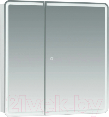 Шкаф с зеркалом для ванной Aquanet Оптима 70 / 311861 - фото