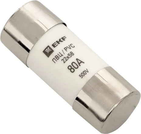 Предохранитель плавкий EKF Pvc-22x58-80 - фото