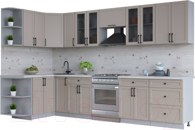 Готовая кухня Интерлиния Тренд 1.5x3.3 левая - фото