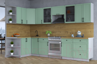 Готовая кухня Интерлиния Тренд 1.5x3.2 левая