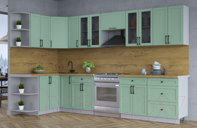 Готовая кухня Интерлиния Тренд 1.5x3.3 левая