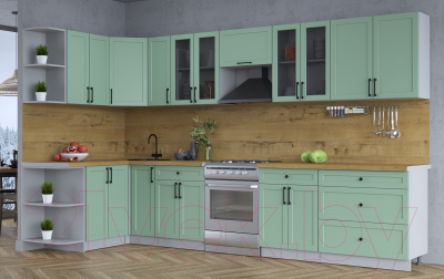 Готовая кухня Интерлиния Тренд 1.5x3.5 левая