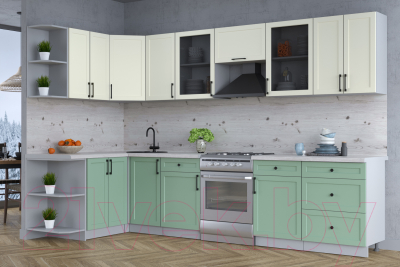 Готовая кухня Интерлиния Тренд 1.5x3.2 левая