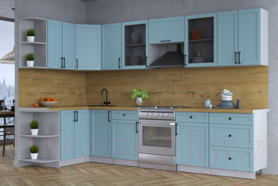 Готовая кухня Интерлиния Тренд 1.5x3.2 левая