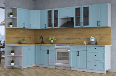 Готовая кухня Интерлиния Тренд 1.5x3.3 левая