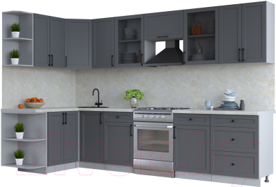 Готовая кухня Интерлиния Тренд 1.5x3.2 левая - фото