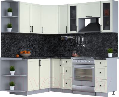 Готовая кухня Интерлиния Тренд 1.7x2.1 левая - фото