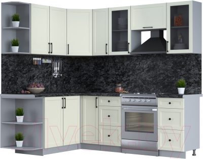 Готовая кухня Интерлиния Тренд 1.7x2.3 левая - фото