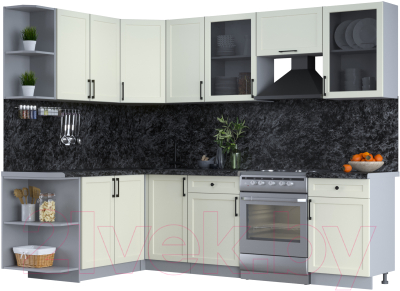 Готовая кухня Интерлиния Тренд 1.7x2.6 левая - фото