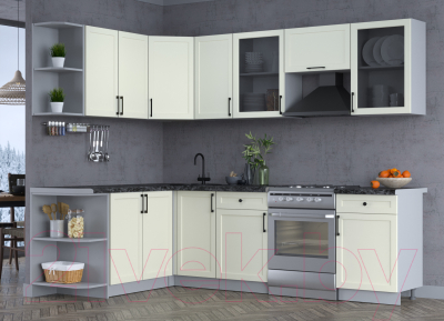 Готовая кухня Интерлиния Тренд 1.7x2.6 левая