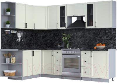 Готовая кухня Интерлиния Тренд 1.7x2.7 левая - фото
