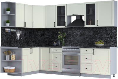 Готовая кухня Интерлиния Тренд 1.7x2.9 левая - фото