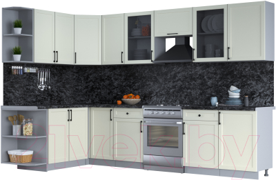 Готовая кухня Интерлиния Тренд 1.7x3.1 левая - фото
