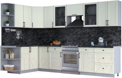 Готовая кухня Интерлиния Тренд 1.7x3.2 левая - фото