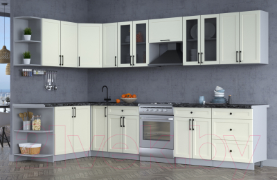 Готовая кухня Интерлиния Тренд 1.7x3.3 левая