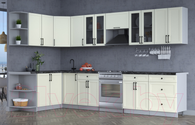 Готовая кухня Интерлиния Тренд 1.7x3.4 левая