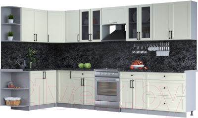 Готовая кухня Интерлиния Тренд 1.7x3.6 левая - фото