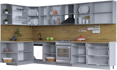Готовая кухня Интерлиния Тренд 1.7x3.6 левая