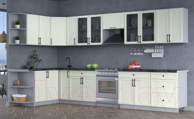 Готовая кухня Интерлиния Тренд 1.7x3.7 левая
