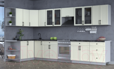 Готовая кухня Интерлиния Тренд 1.7x3.8 левая