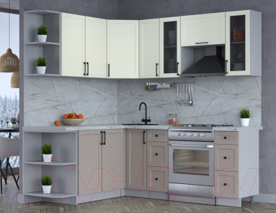 Готовая кухня Интерлиния Тренд 1.7x2.1 левая