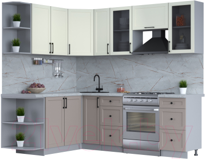 Готовая кухня Интерлиния Тренд 1.7x2.3 левая - фото