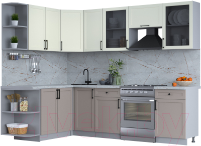 Готовая кухня Интерлиния Тренд 1.7x2.6 левая - фото