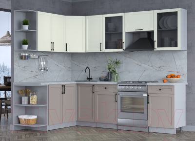 Готовая кухня Интерлиния Тренд 1.7x2.6 левая