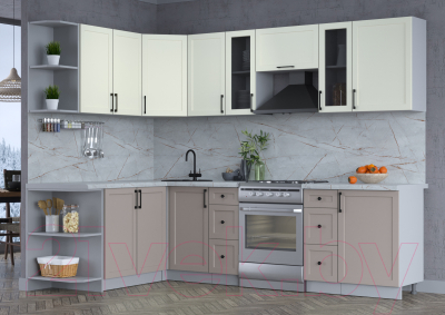 Готовая кухня Интерлиния Тренд 1.7x2.7 левая