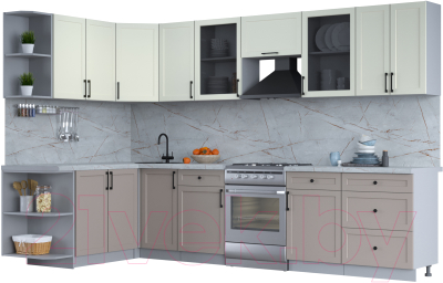 Готовая кухня Интерлиния Тренд 1.7x3.2 левая - фото