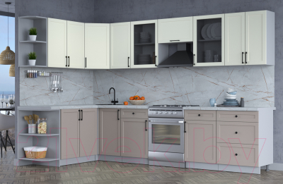 Готовая кухня Интерлиния Тренд 1.7x3.2 левая