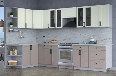 Готовая кухня Интерлиния Тренд 1.7x3.3 левая