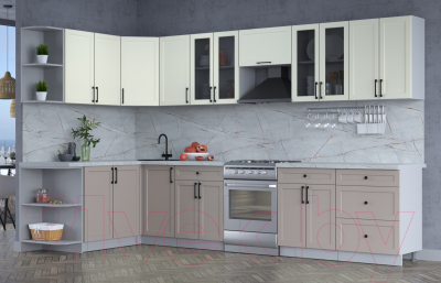 Готовая кухня Интерлиния Тренд 1.7x3.4 левая