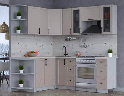 Готовая кухня Интерлиния Тренд 1.7x2.1 левая